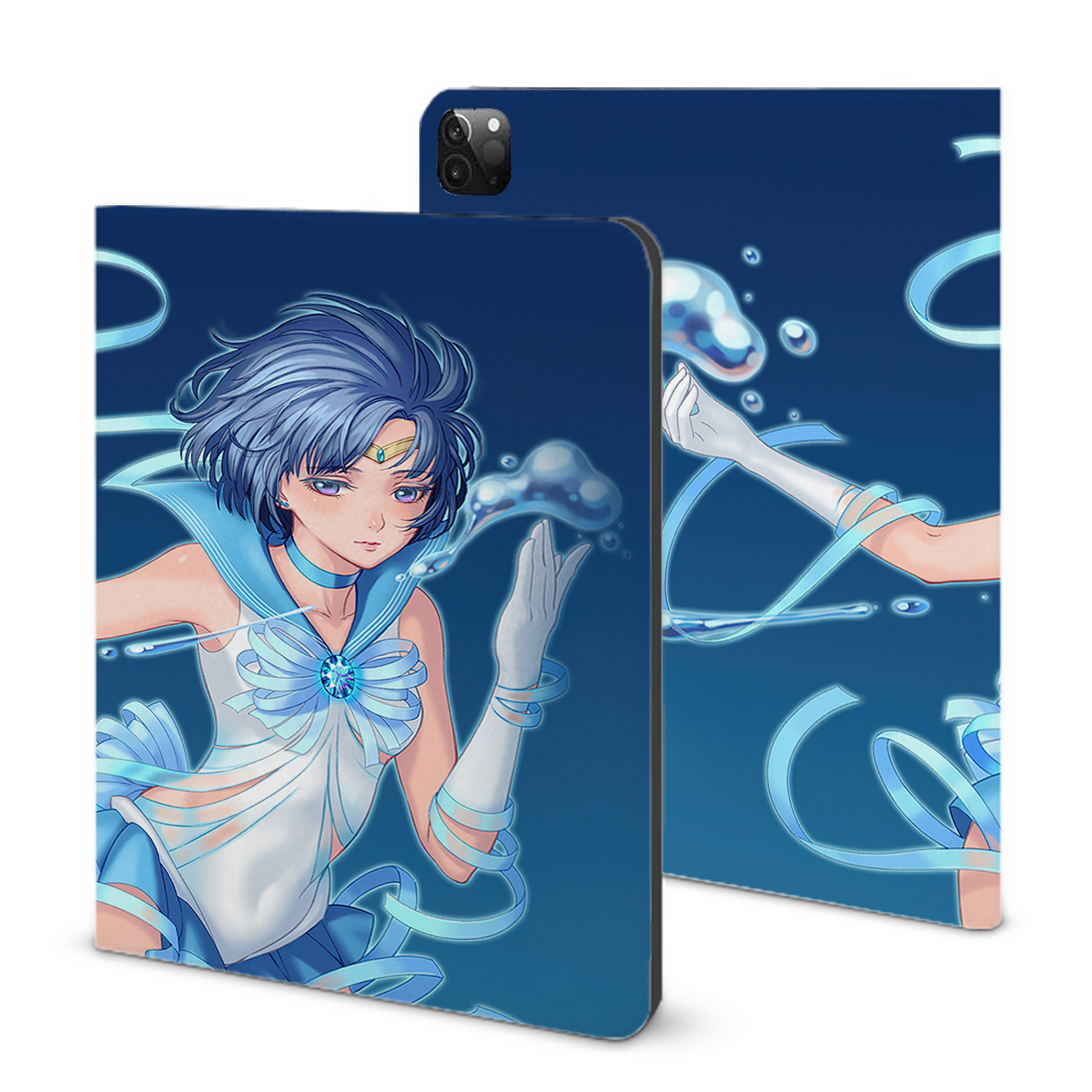 （画像用） 美少女戦士セーラームーン Sailor Moon IPadケース ペンホルダー付き ブックスタイルデザイン